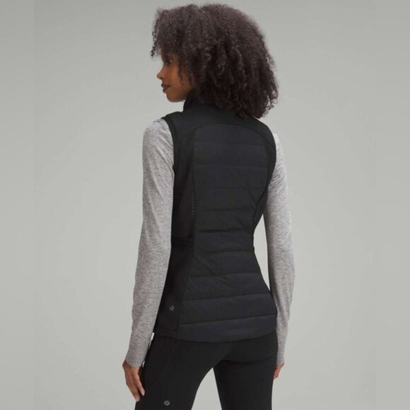 Lululemon Black Down For It All Puffer Vest - 4, has embroidery on back! - Picture 15 of 16